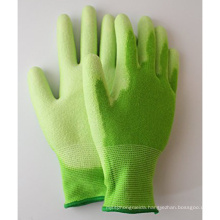 Summer Garden Tools Breathable Bamboo Fiber Gloves With PU Palm Coated